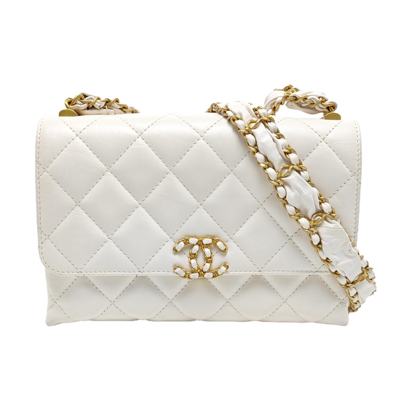 WOC Quilted Calfskin White