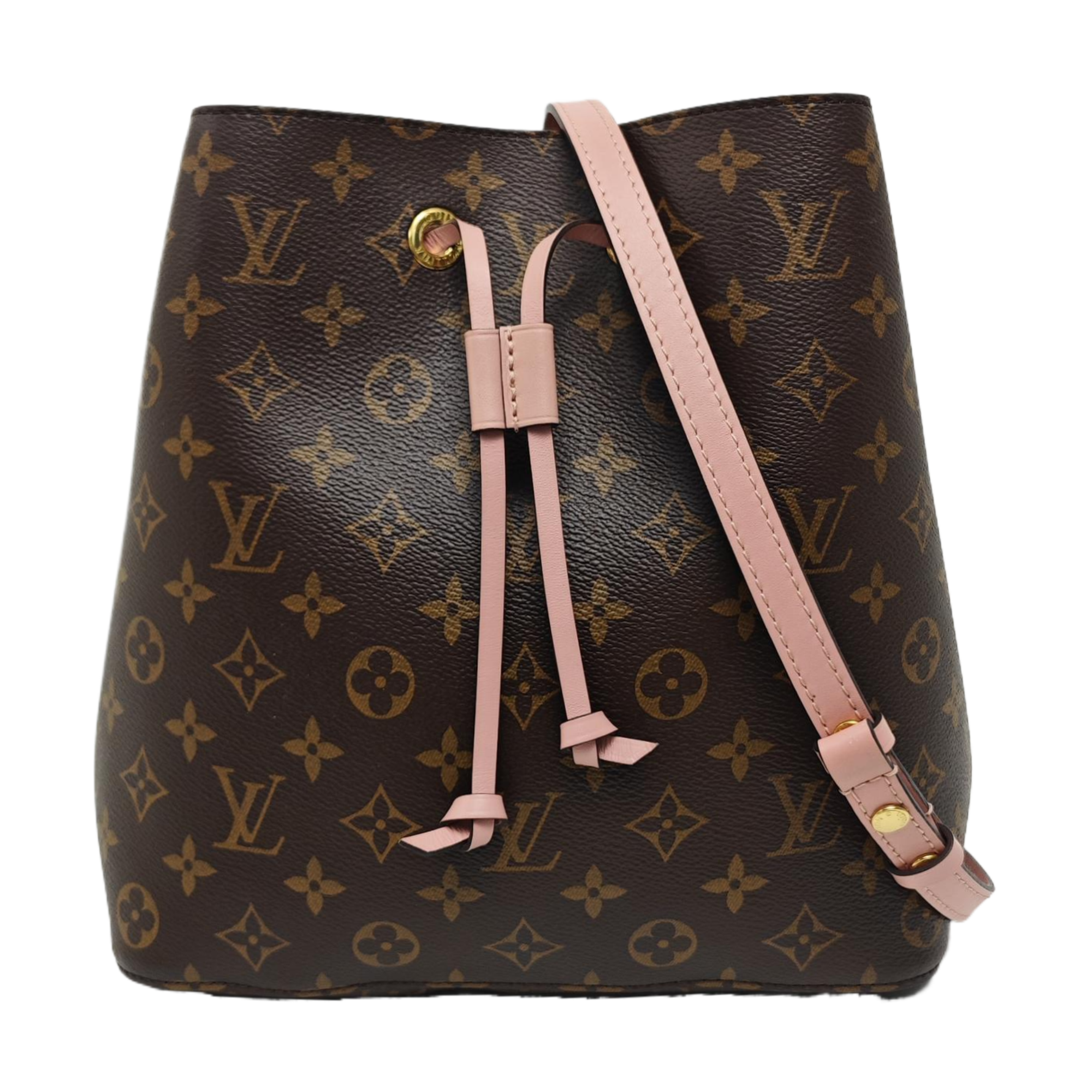 NÉONOÉ MM Monogram Coated Canvas Brown