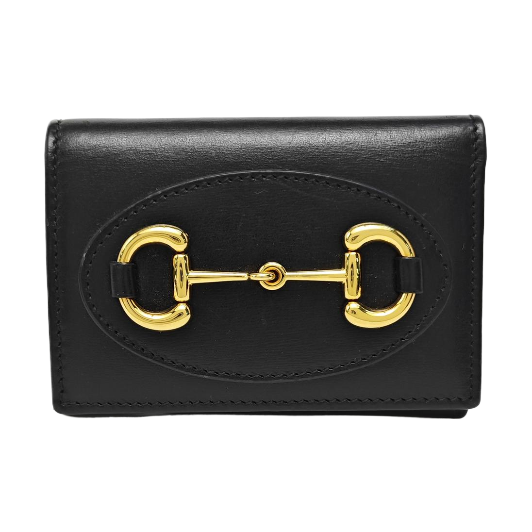 Horsebit 1955 Mini Calfskin Black Wallet
