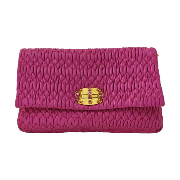 Crystal Quilted Lambskin Red