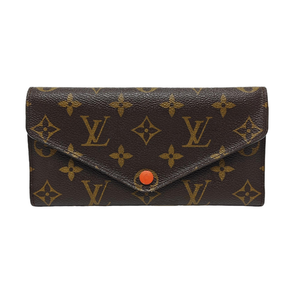 JOSÉPHINE Monogram Coated Canvas Brown Wallet
