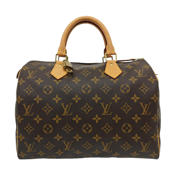SPEEDY 30 Monogram Coated Canvas Brown