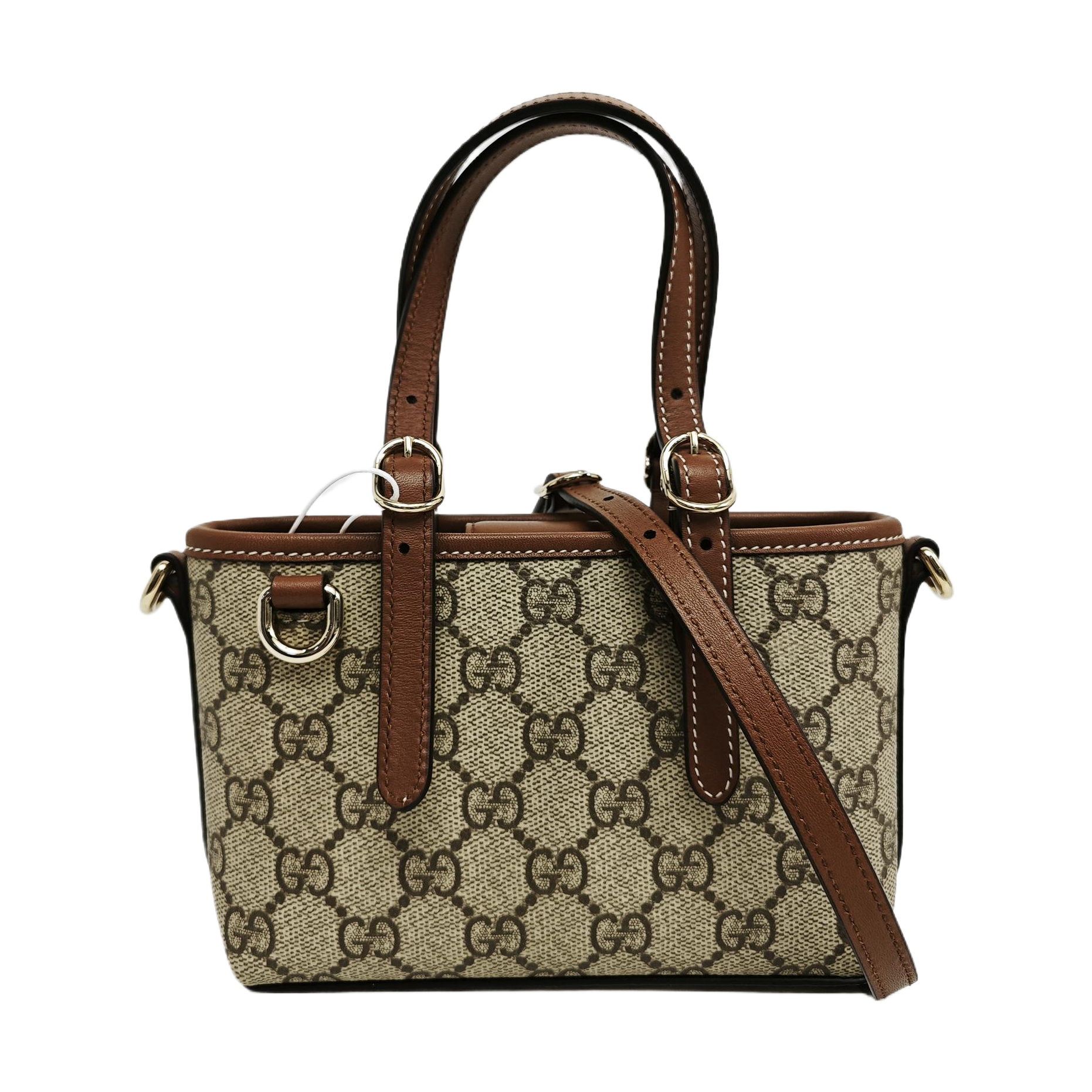 Monogram Coated Canvas Shoulder Bag Beige