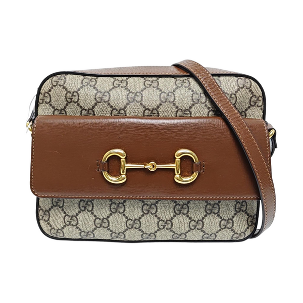 Horsebit 1955 Small Coated Canvas Beige