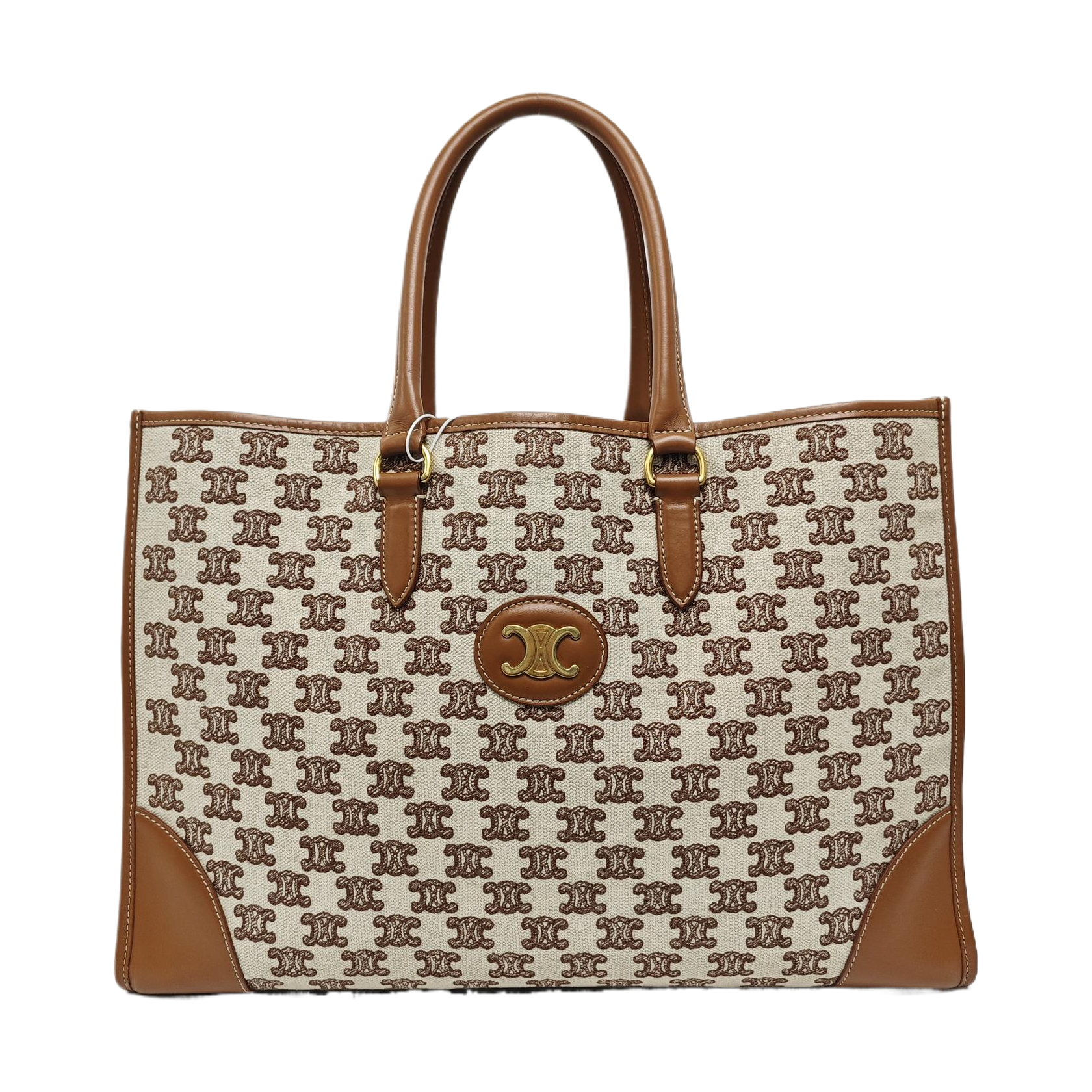 Fabric Tote Bag Brown