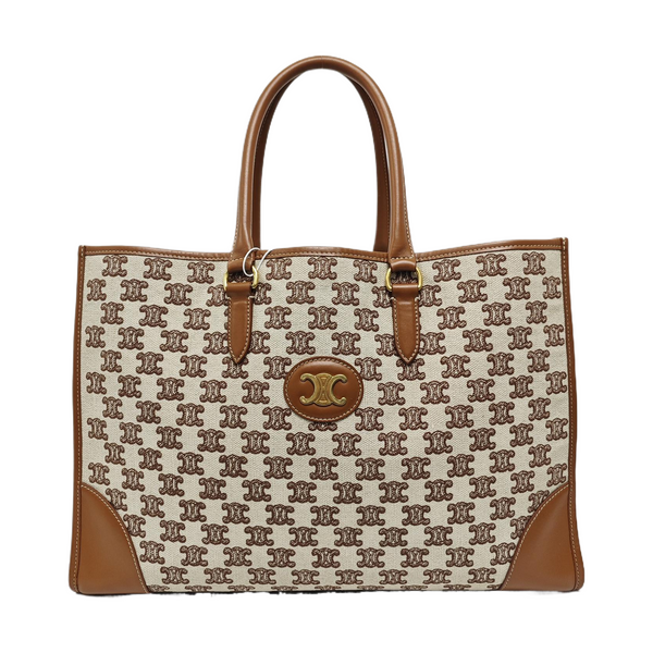 Fabric Tote Bag Brown