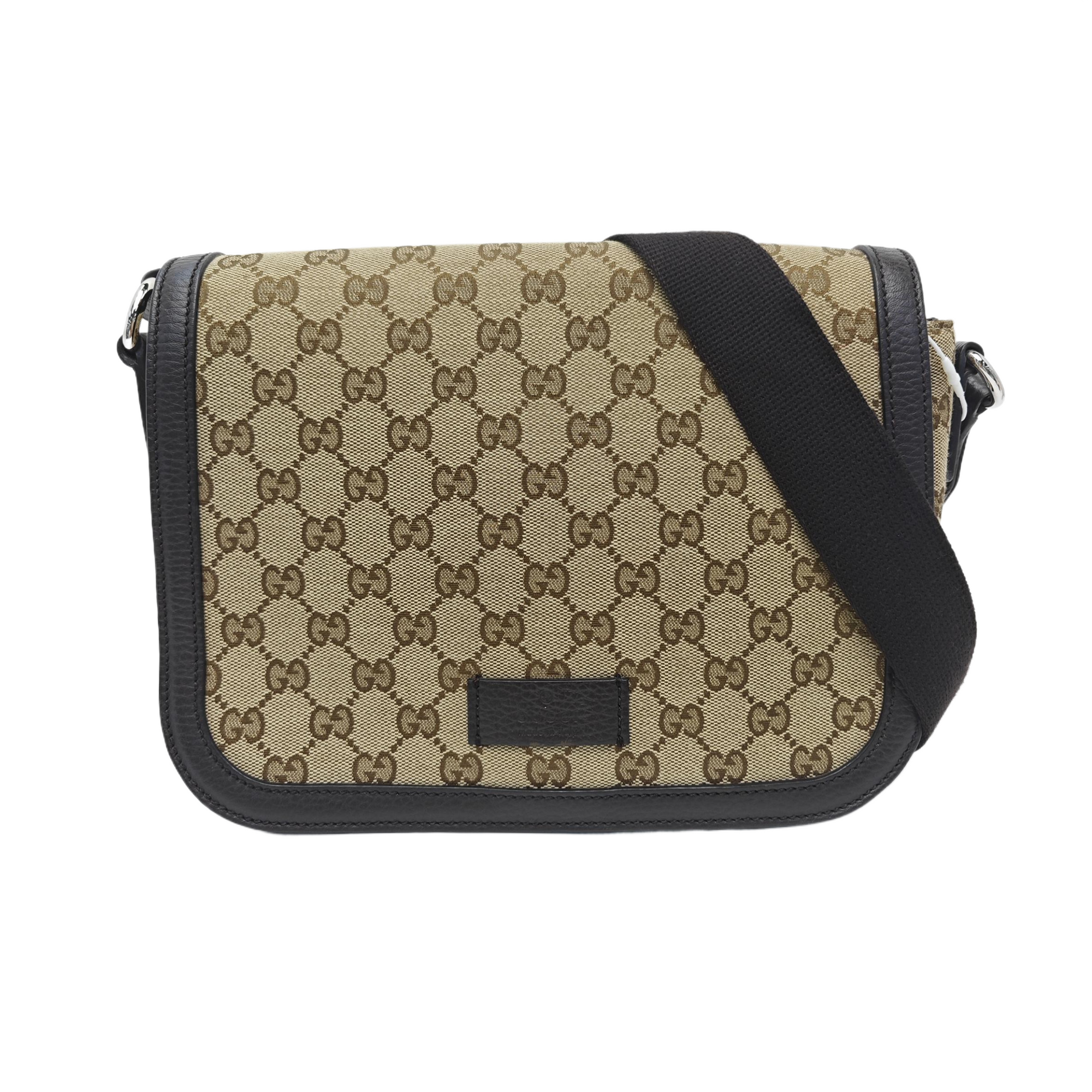 Monogram Canvas Shoulder Bag Brown