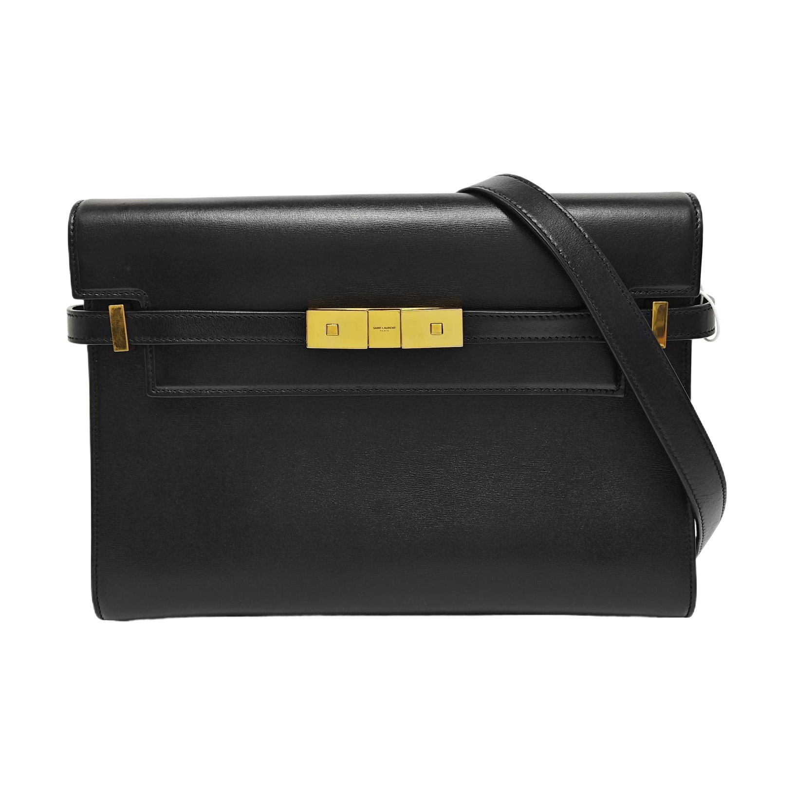 MANHATTAN Medium Calfskin Black