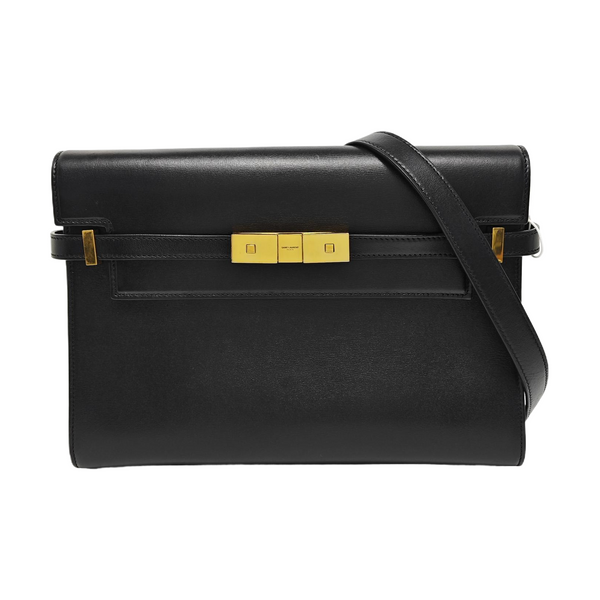 MANHATTAN Medium Calfskin Black