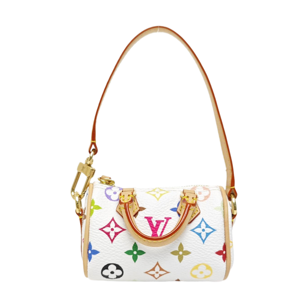 LV × TM SPEEDY Monogram Coated Canvas White