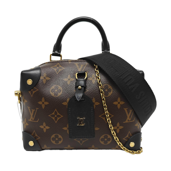 PETITE MALLE Monogram Coated Canvas Brown