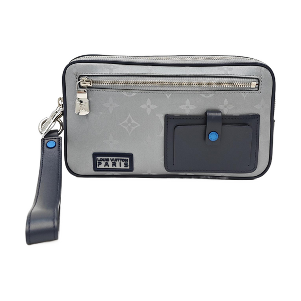 ALPHA Monogram Coated Canvas Silver