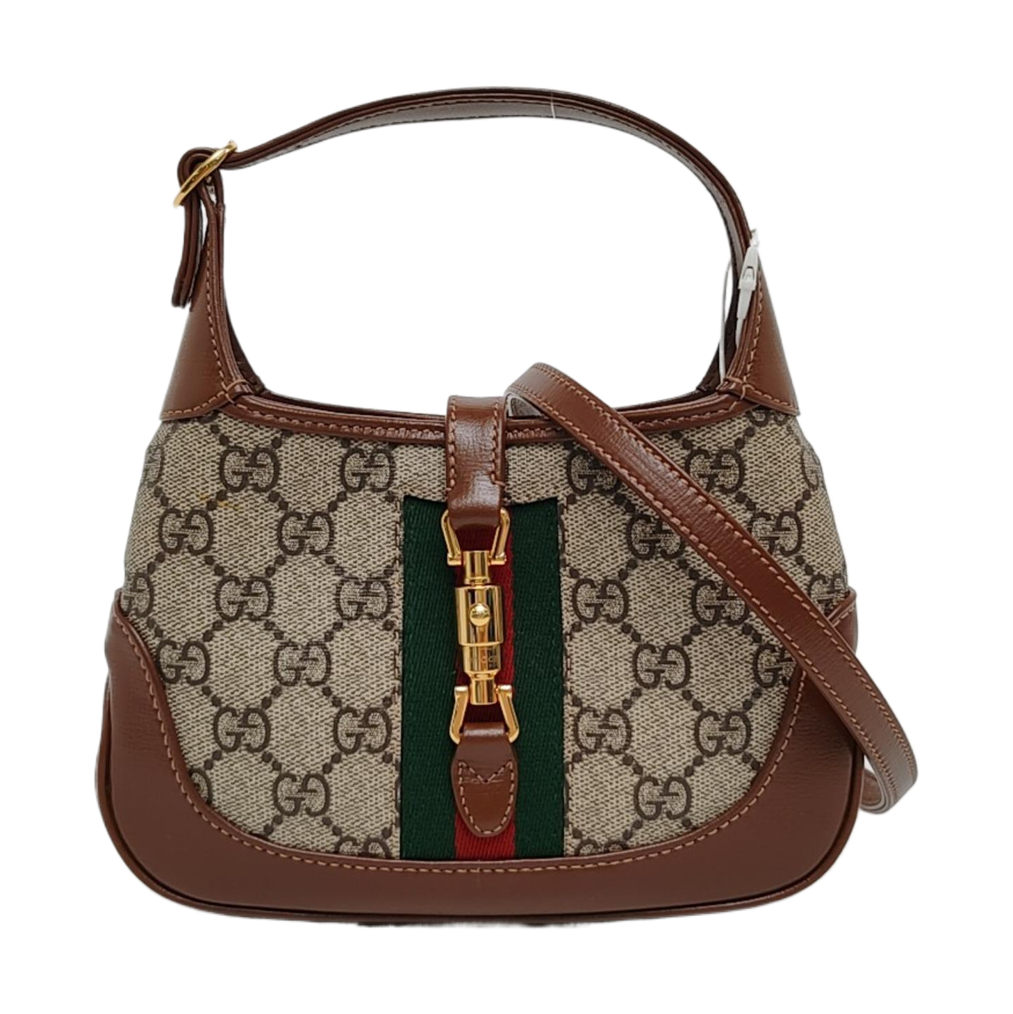 Jackie 1961 Mini Monogram Coated Canvas Beige