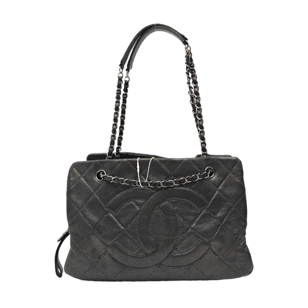 CC TIMELESS SOFT Quilted Grained Calfskin Gray