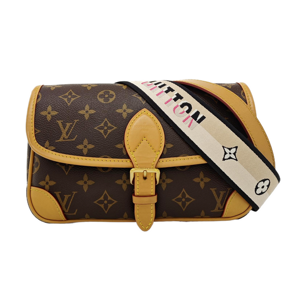 DIANE Monogram Coated Canvas Brown