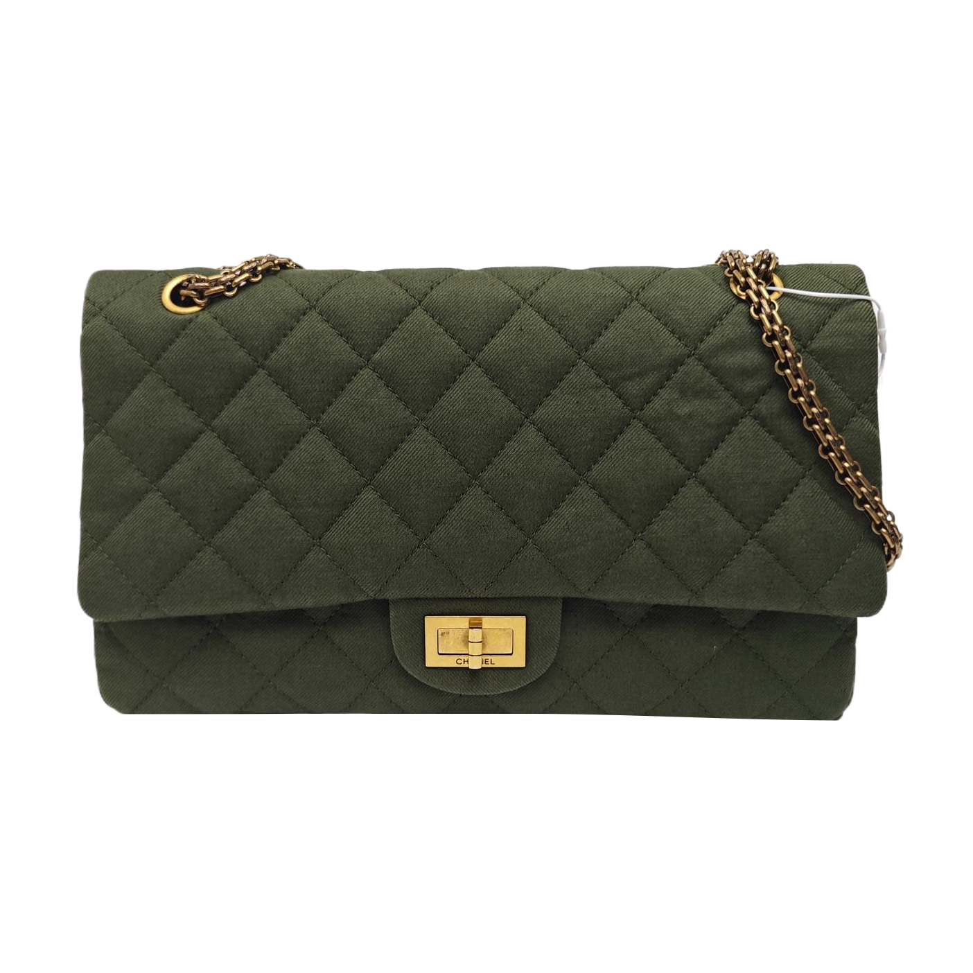2.55 227 Quilted Canvas Green