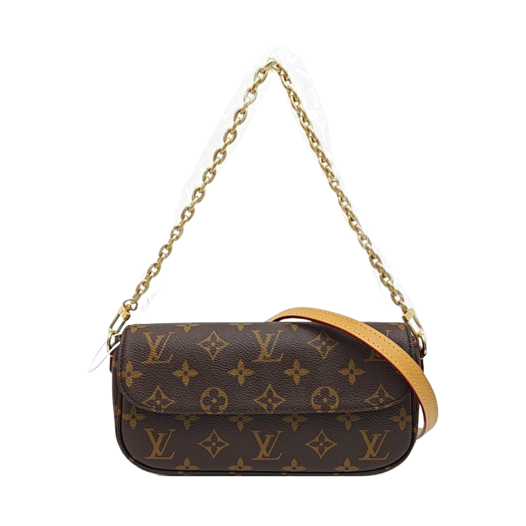 IVY Monogram Coated Canvas Brown