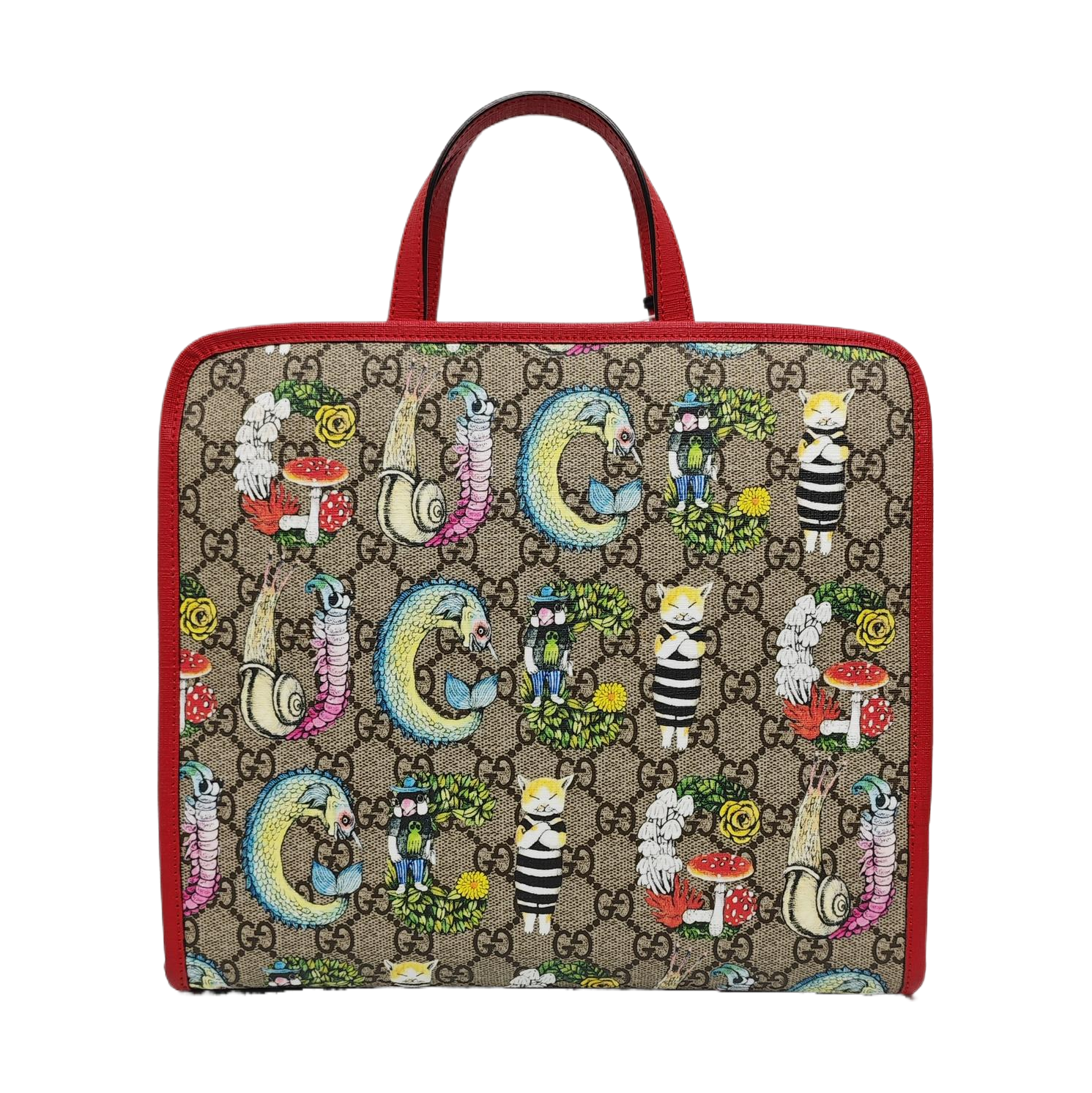 Children’s GG Bucket Monogram Coated Canvas Beige