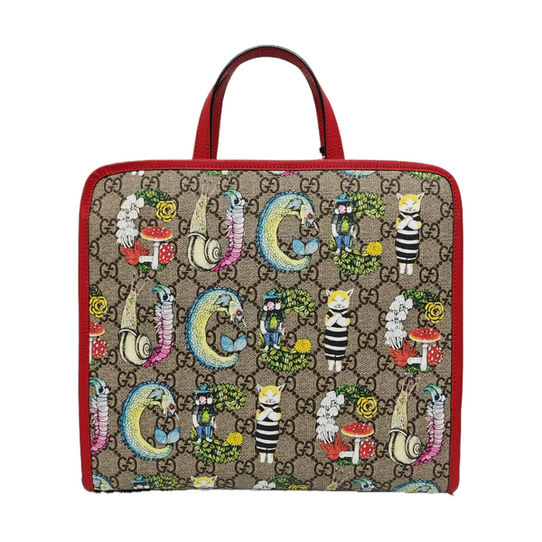 Children’s GG Bucket Monogram Coated Canvas Beige