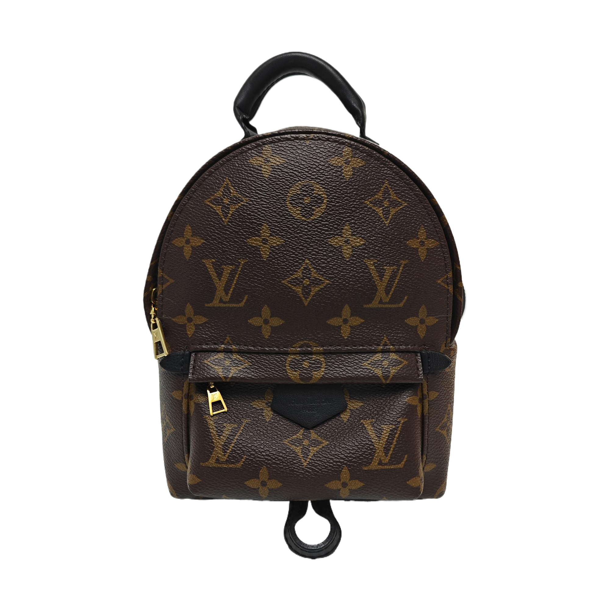 PALM SPRINGS Mini Monogram Coated Canvas Brown