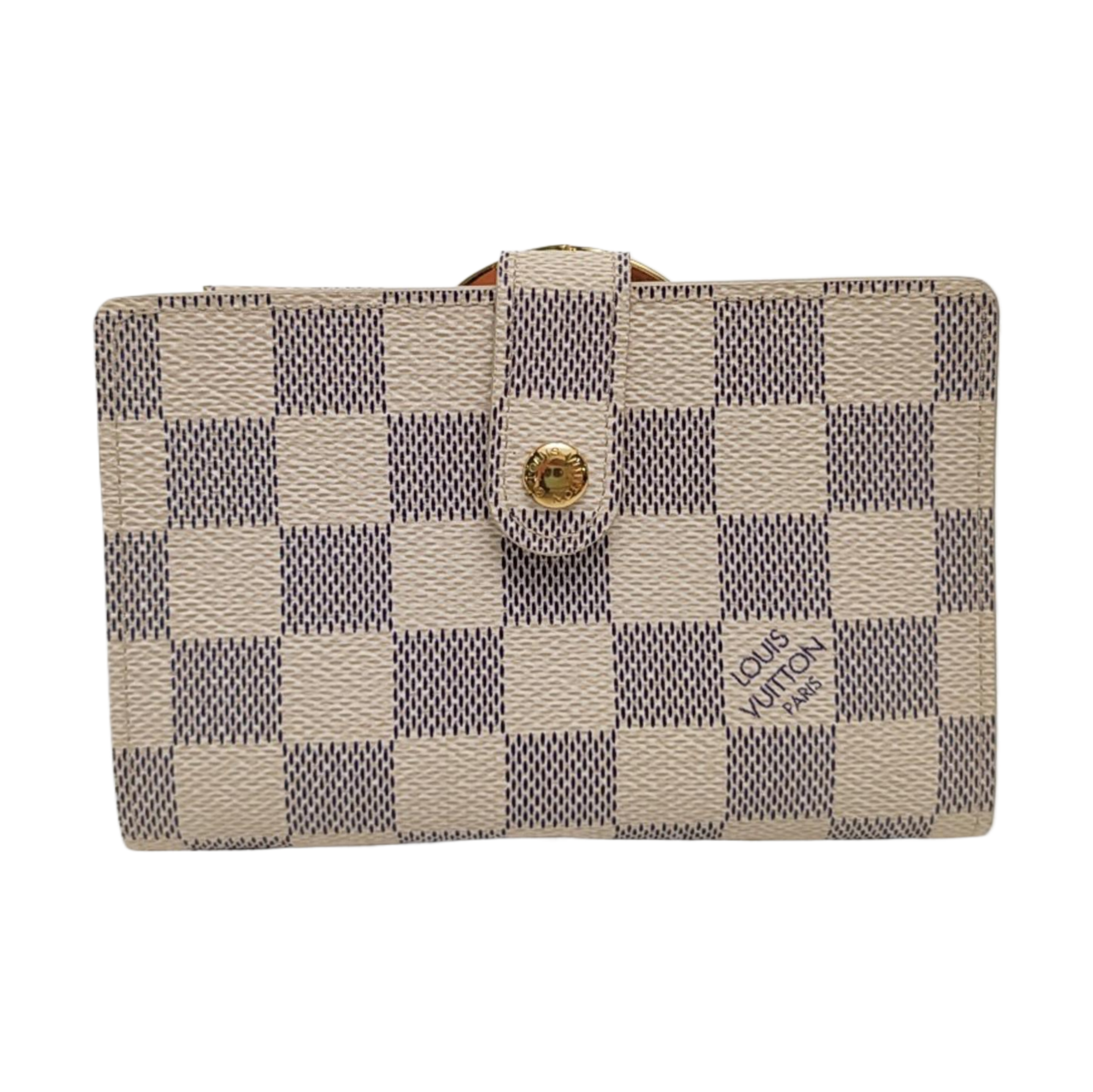 VIENNOIS Damier Azur Coated Canvas White Wallet