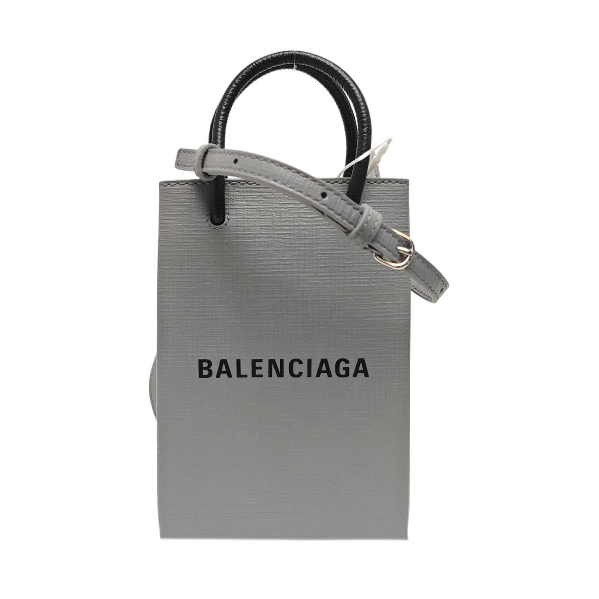 Shopping Bag Calfskin Gray