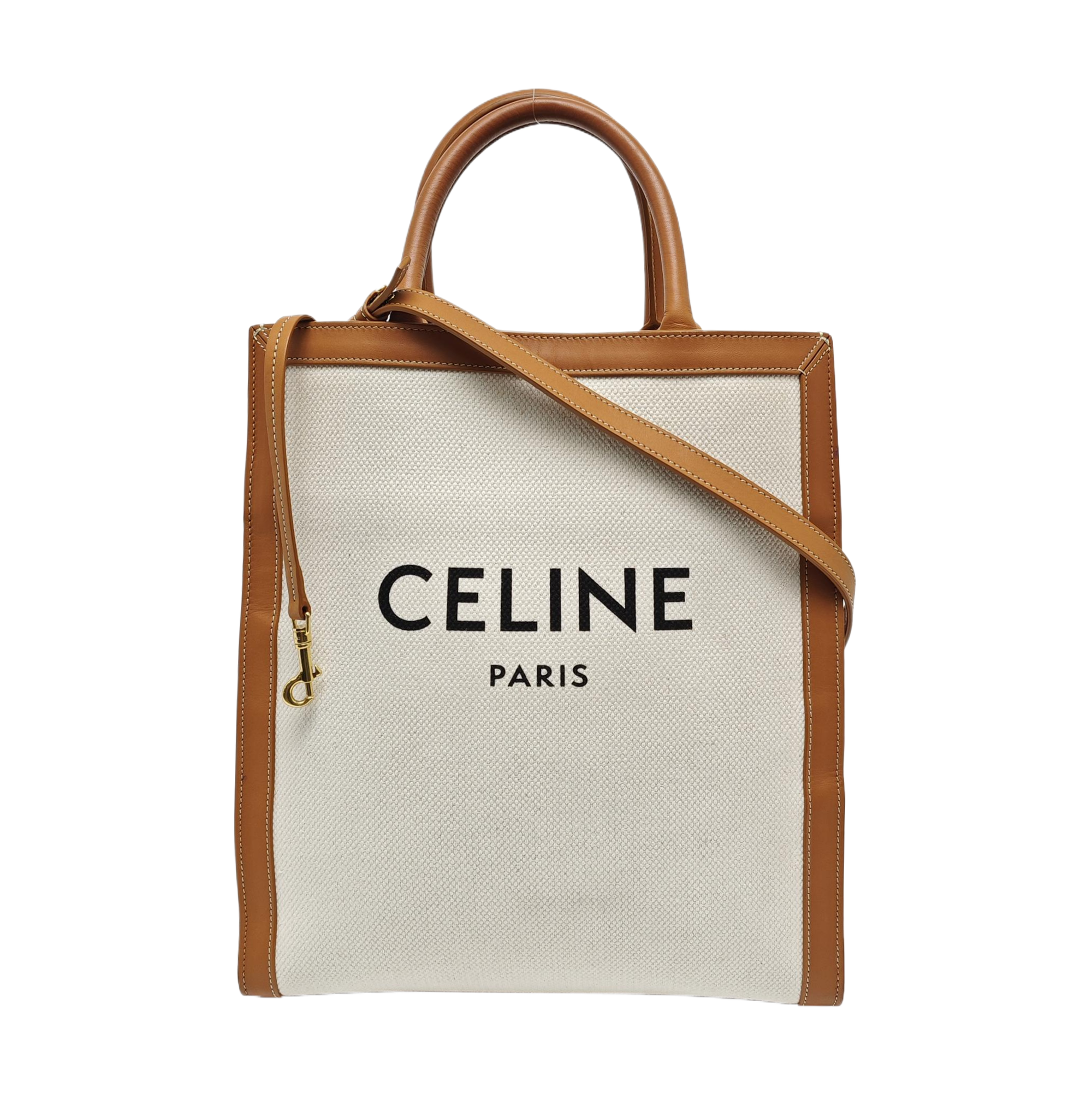 Authenticated pre-owned  CABAS CELINE Small Canvas White - Shoulder Bag at Looply