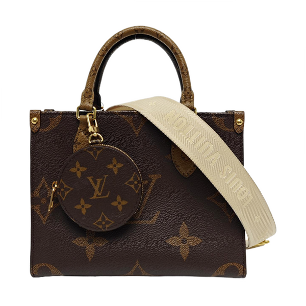 ONTHEGO PM Monogram Coated Canvas Brown