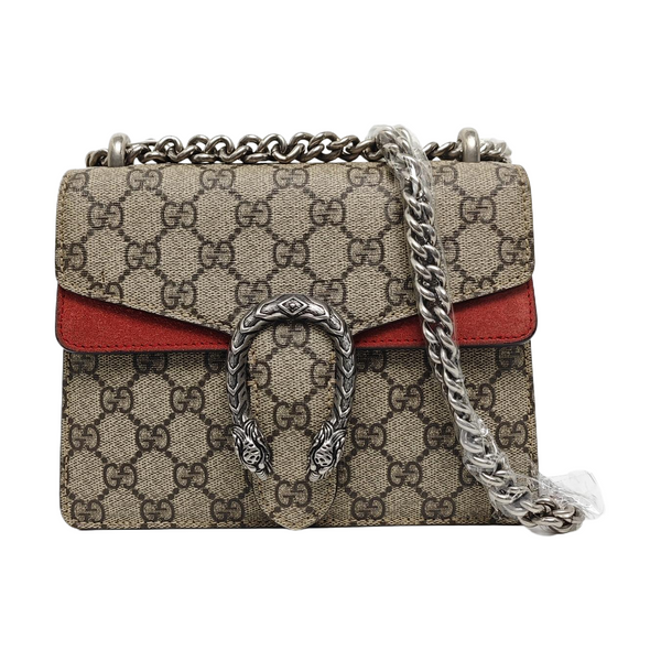Dionysus Mini Monogram Coated Canvas Beige