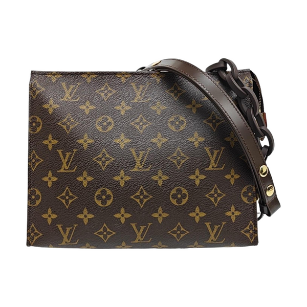 TOILET POCKET Monogram Coated Canvas Brown