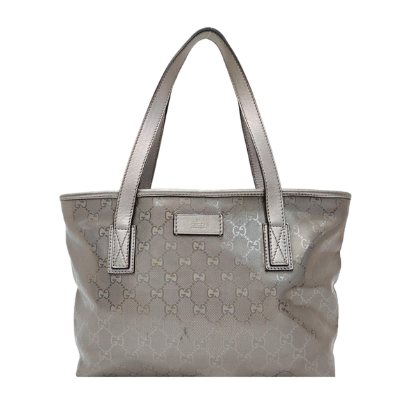 GG Imprime Monogram Coated Canvas Gray
