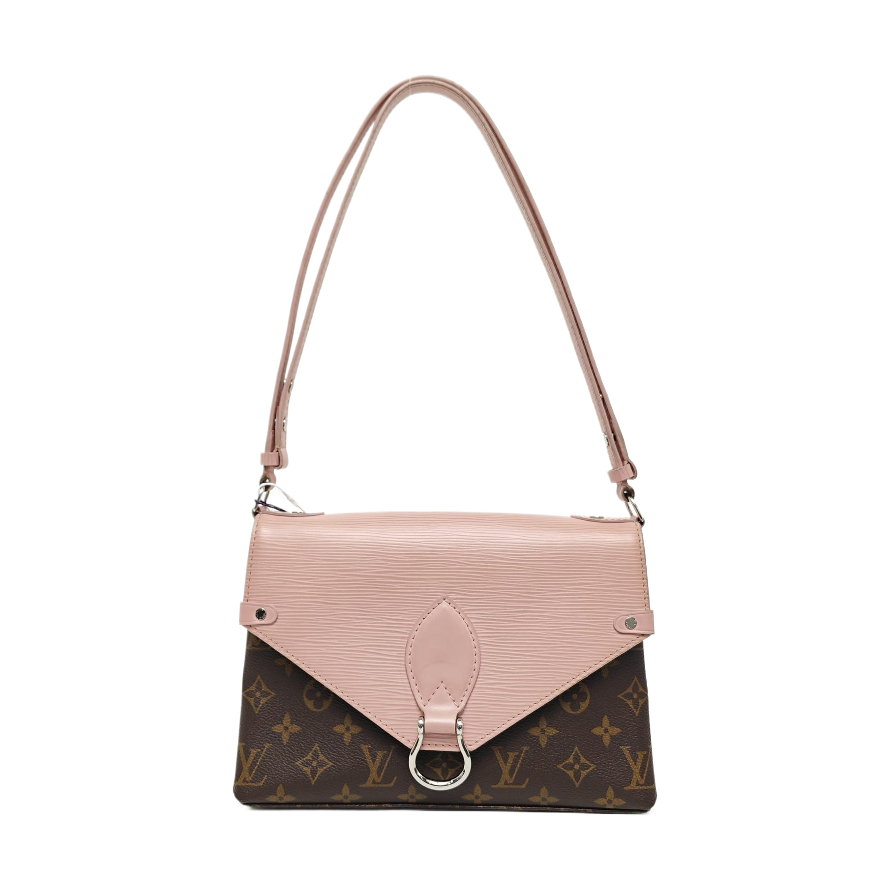 SAINT MICHEL Monogram Coated Canvas Pink