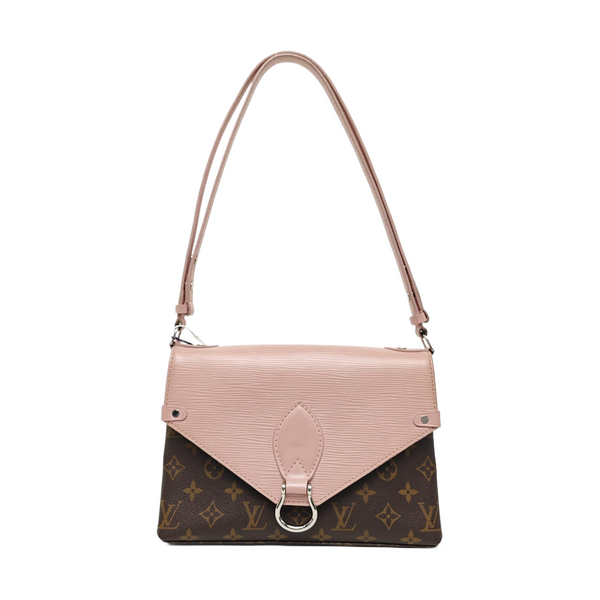 SAINT MICHEL Monogram Coated Canvas Pink
