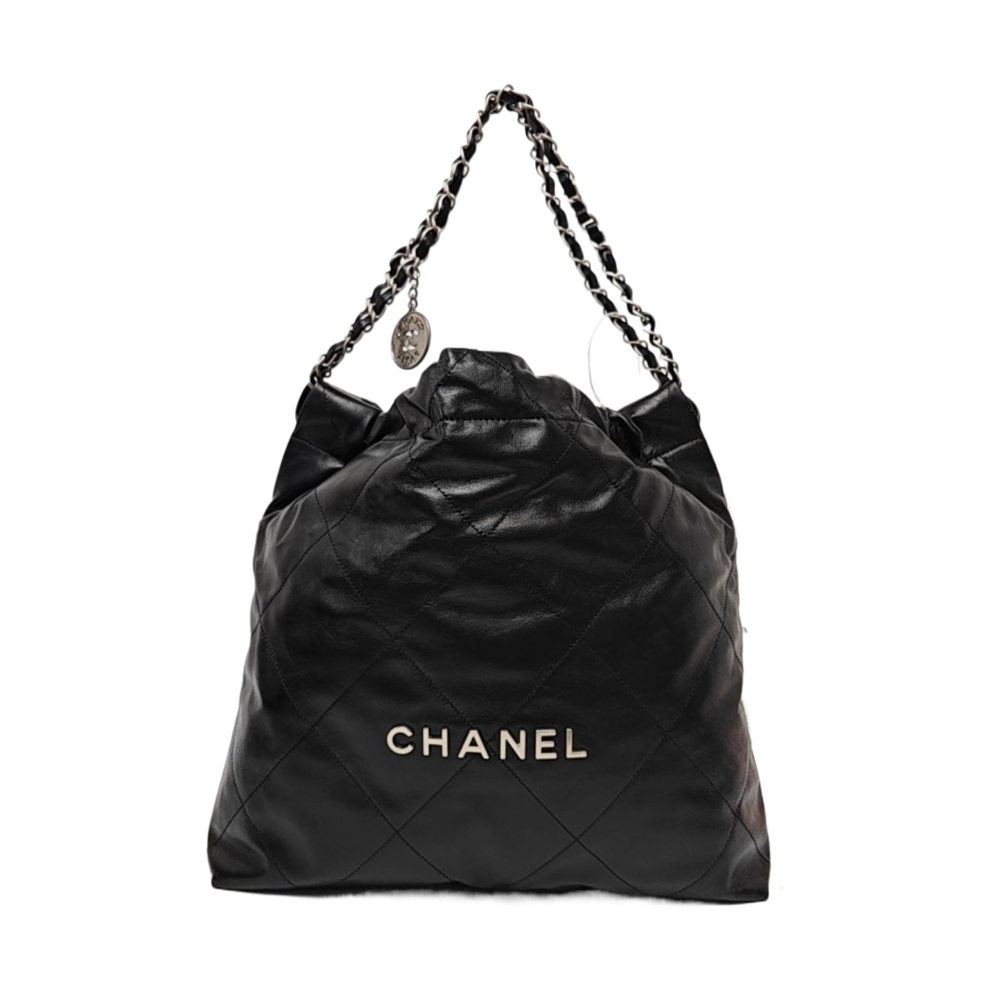 CHANEL 22 Small Quilted Calfskin Black