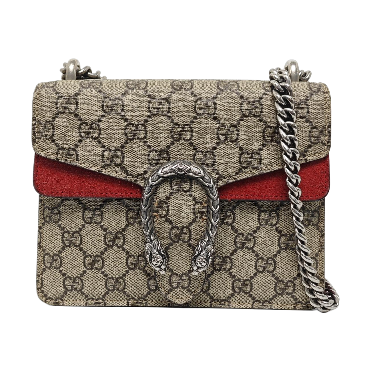 Dionysus Mini Monogram Coated Canvas Beige