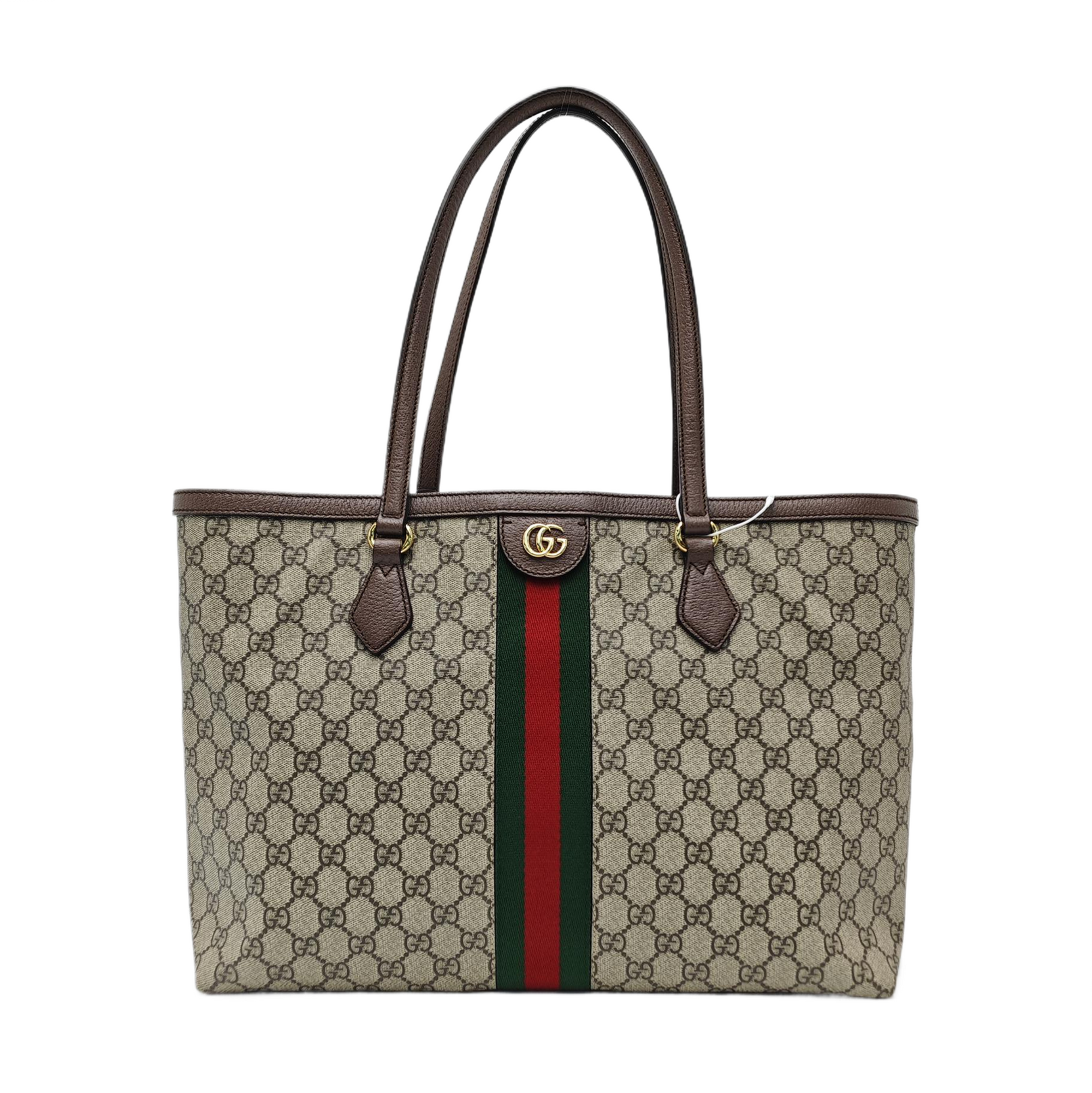 Ophidia Medium Monogram Coated Canvas Beige