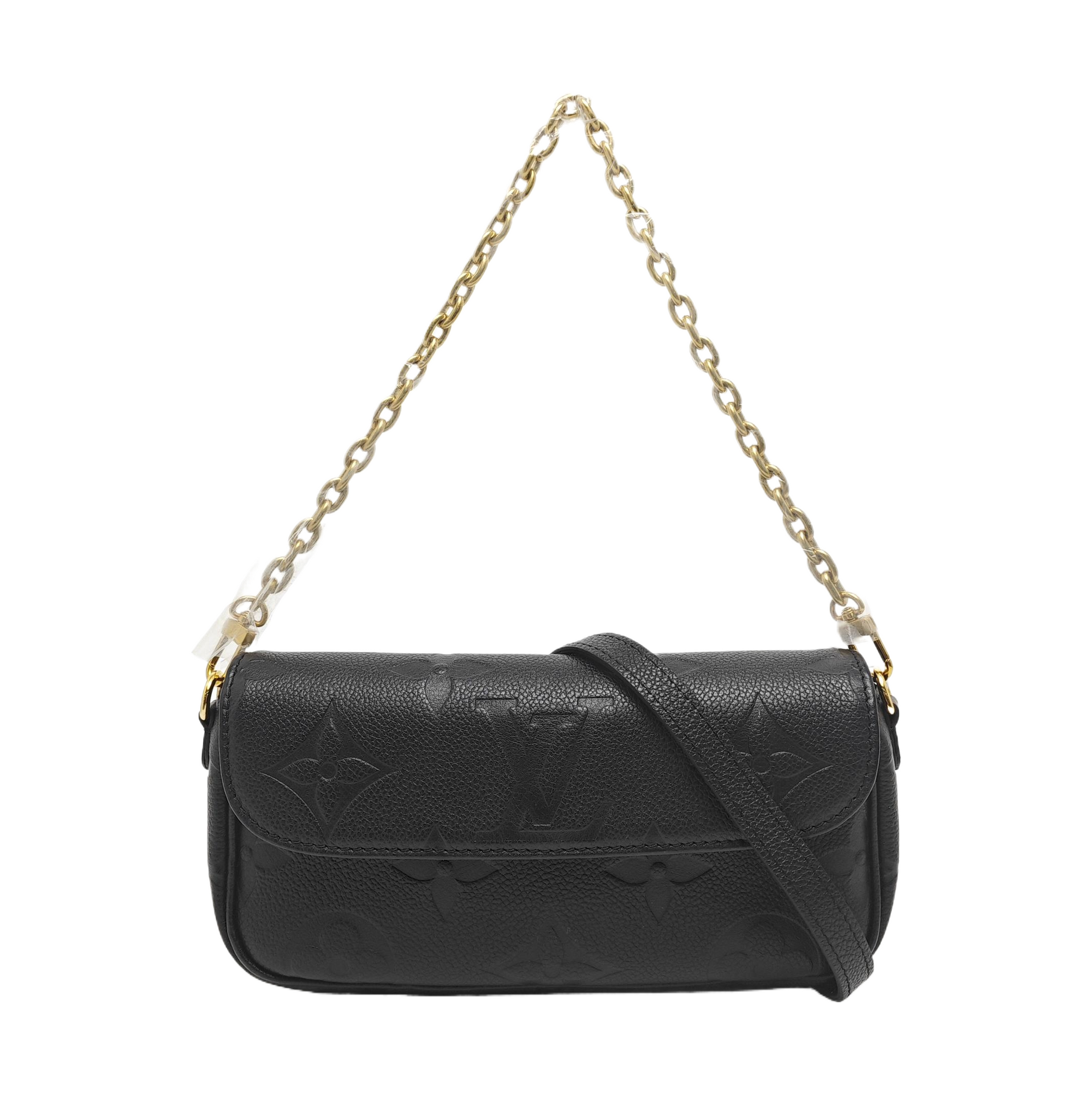 IVY Monogram Calfskin Black