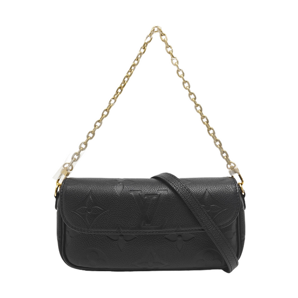 IVY Monogram Calfskin Black