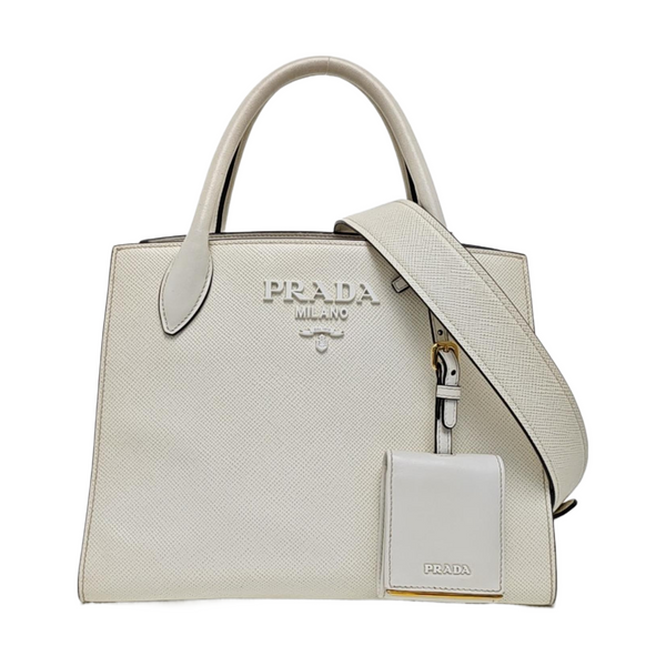 Monochrome Saffiano Calfskin White