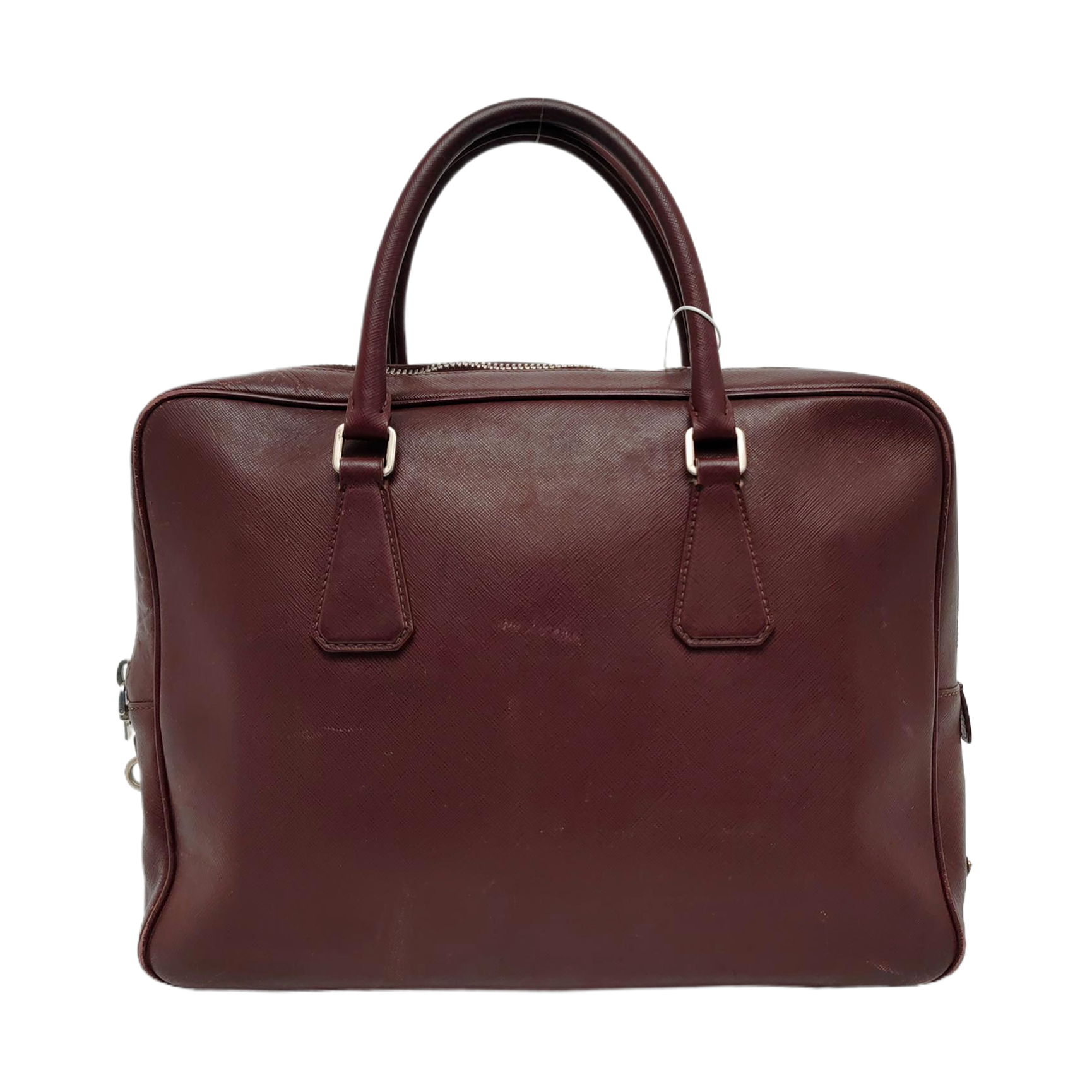 Saffiano Calfskin Top Handle Bag Red
