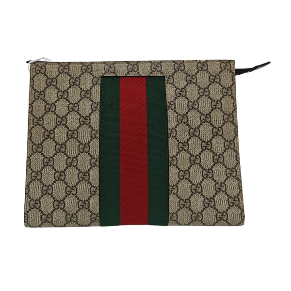 GG Supreme Monogram Coated Canvas Black