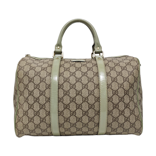 Joy Medium Monogram Coated Canvas Beige