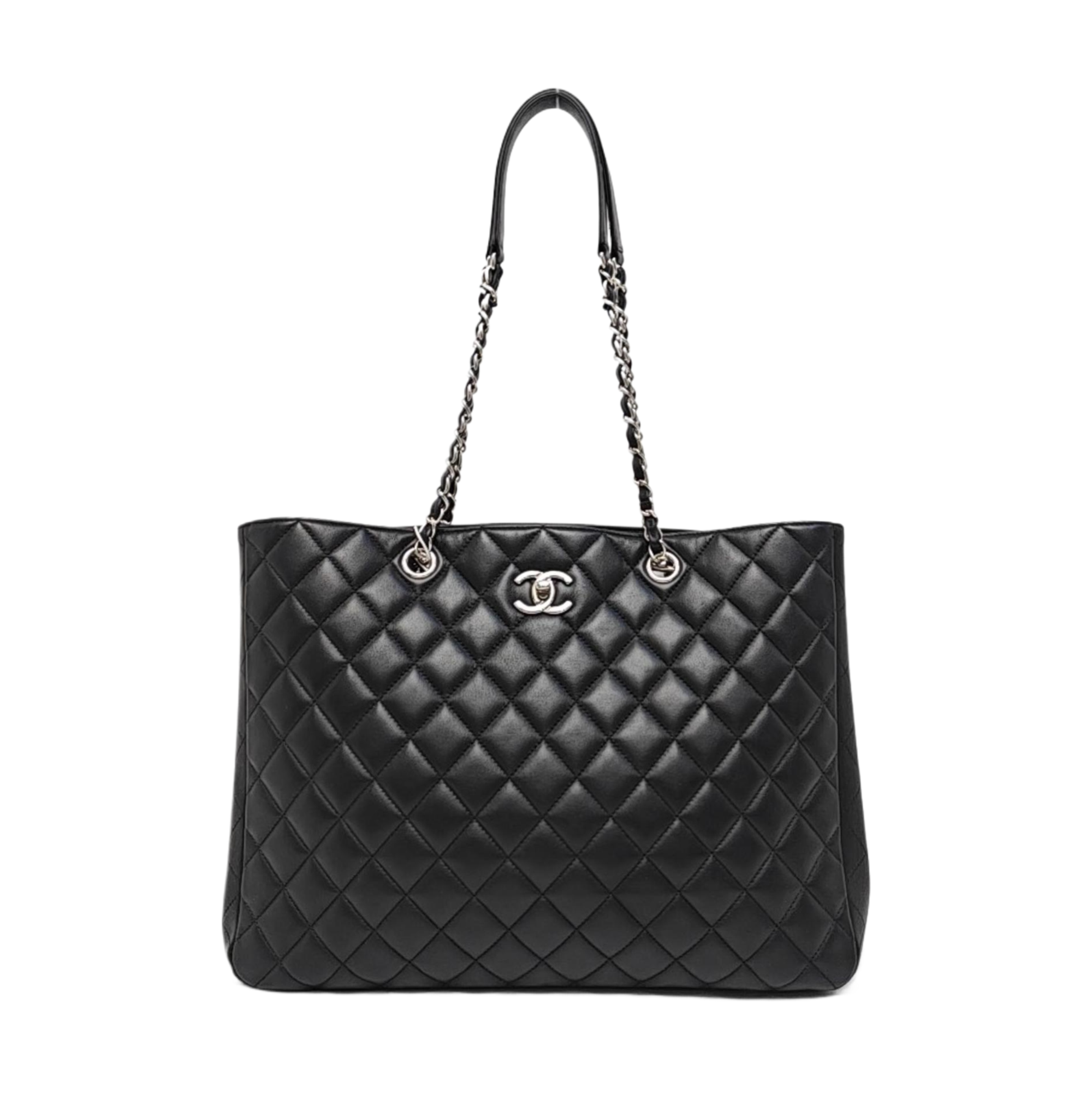 SURPIQUE Quilted Calfskin Black