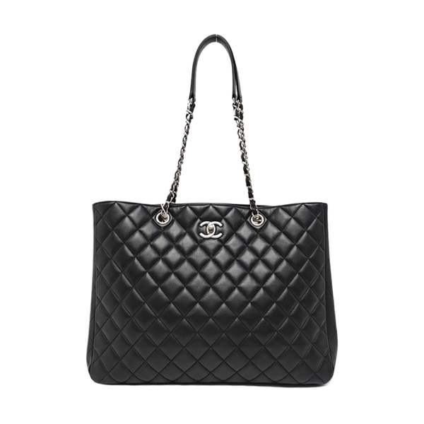 SURPIQUE Quilted Calfskin Black