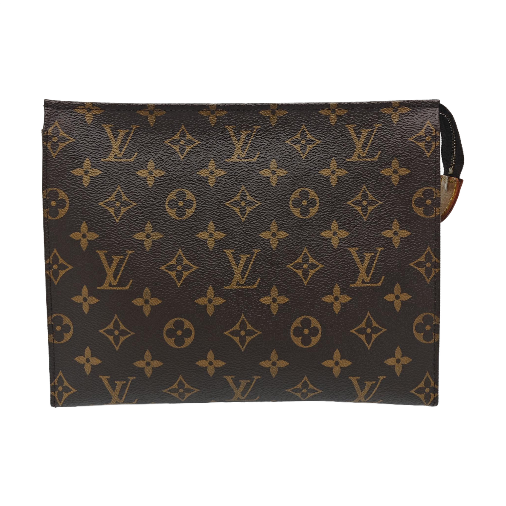 TOILET POCKET 26 Monogram Coated Canvas Brown