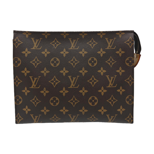 TOILET POCKET 26 Monogram Coated Canvas Brown