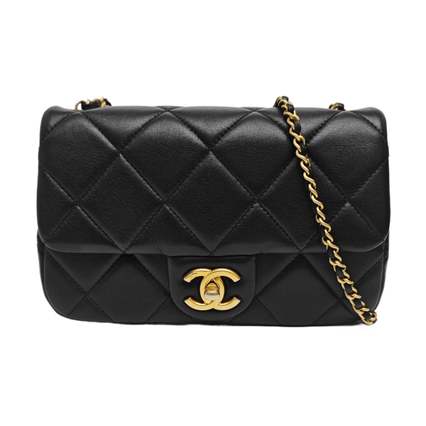 CLASSIC FLAP Mini Quilted Lambskin Black
