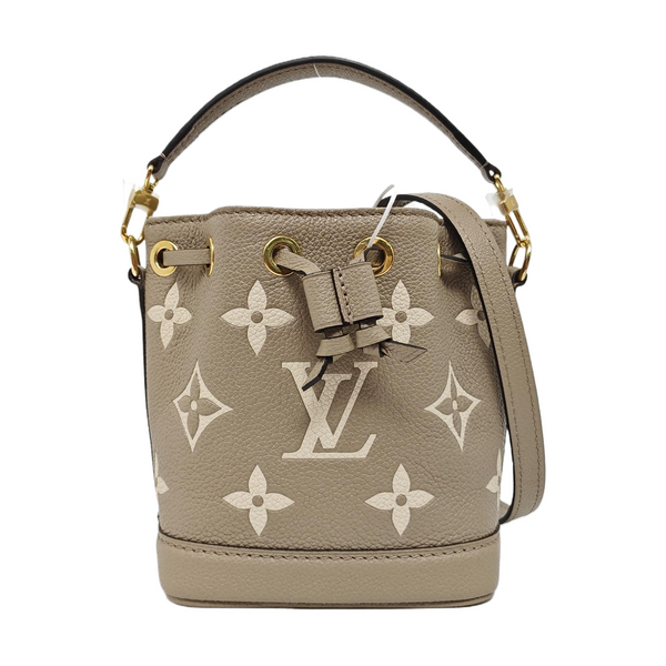 NOÉ Nano Monogram Calfskin Gray