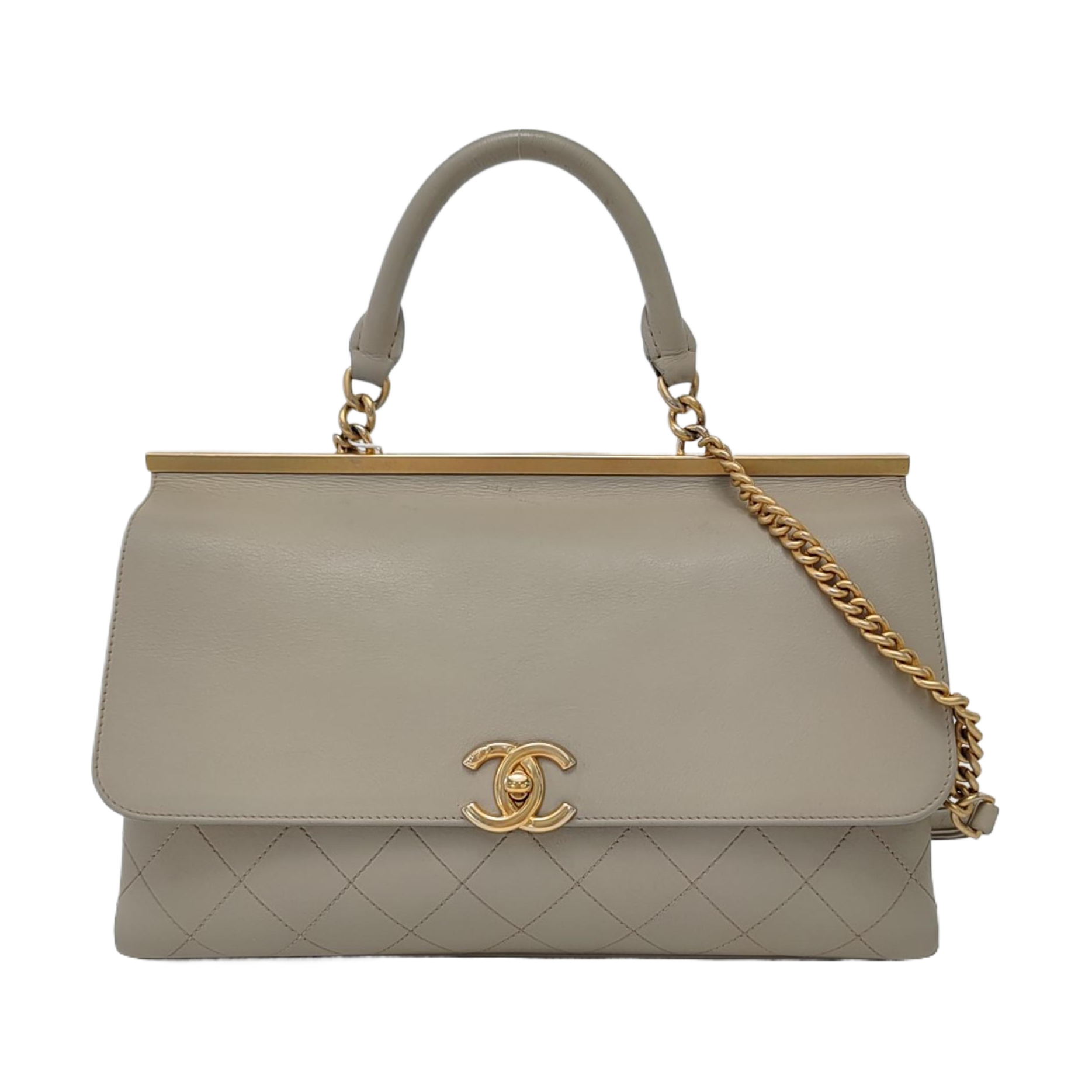 Quilted Lambskin White
