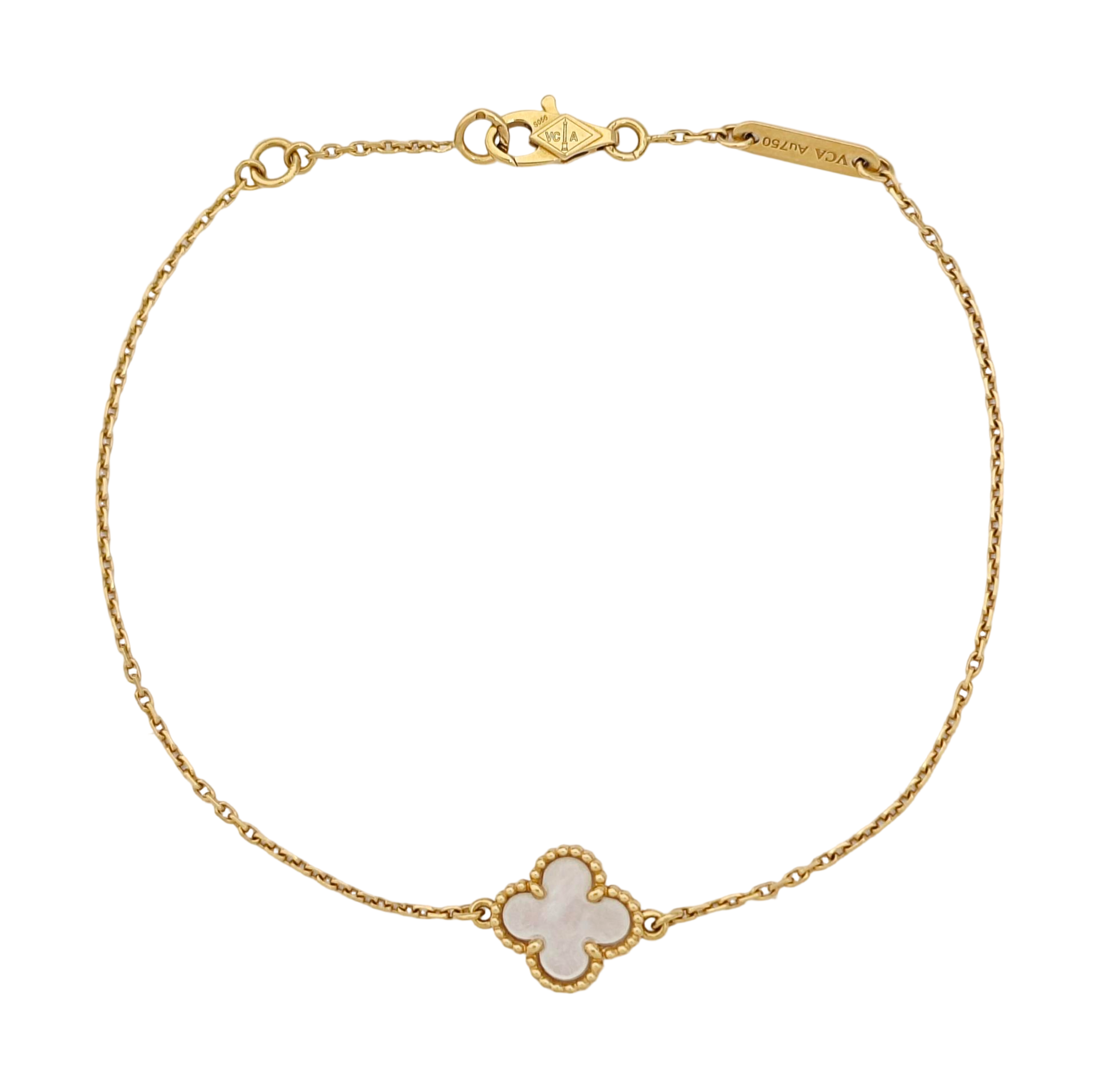 Sweet Alhambra 18k Gold Bracelet